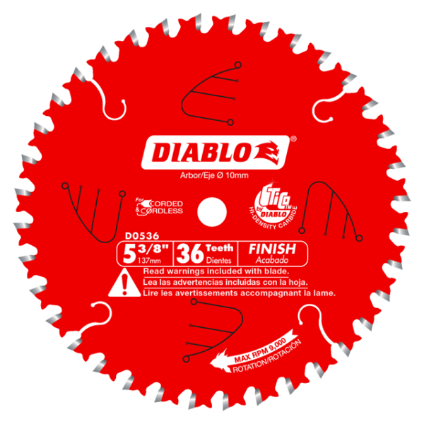 5-3/8 in. x 36 Tooth Finish Trim Saw Blade