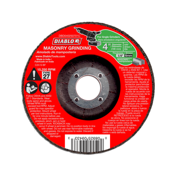 4 in. Masonry Grinding Disc - Type 27